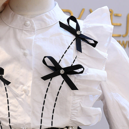 [363411] - Setelan Blouse Fashion Anak Perempuan Import - Motif Four Ribbons