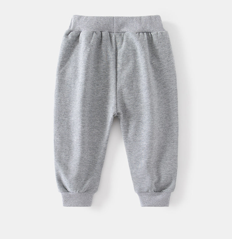 [513656] - Setelan Sweater Crewneck Celana Jogger Anak Laki-Laki - Motif Sharp Line