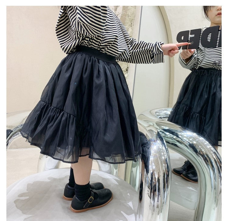 [507345] - Bawahan Rok Fashion Anak Perempuan Import - Motif Plain Color