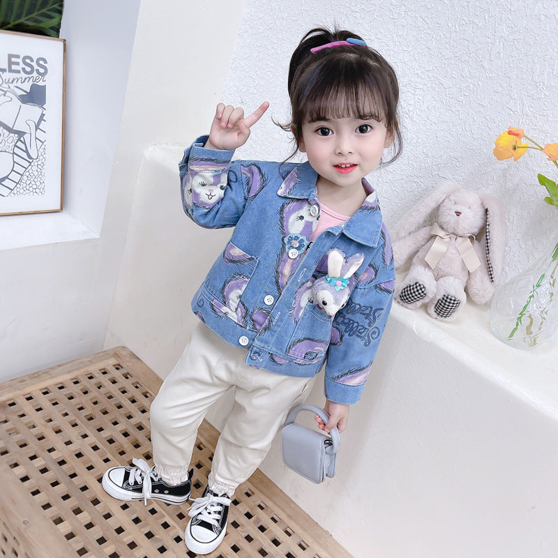 [340190] - Setelan 3 in 1 Trendy Anak - Motif Rabbit Face 3D