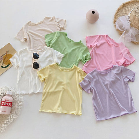 [507227] - Atasan Kaos Polos Fashion Anak - Motif Natural Color
