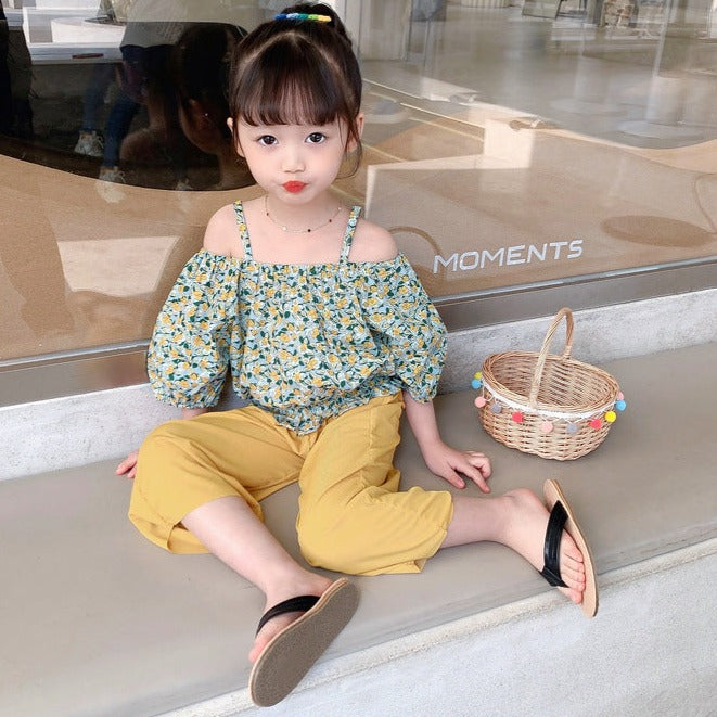 [363489] - Setelan Anak Fashion - Motif Flower Field