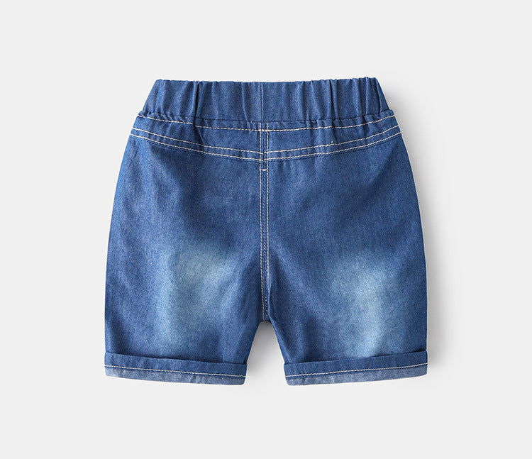 [513337] - Bawahan Pendek / Celana Jeans Anak - Motif Oblique Line