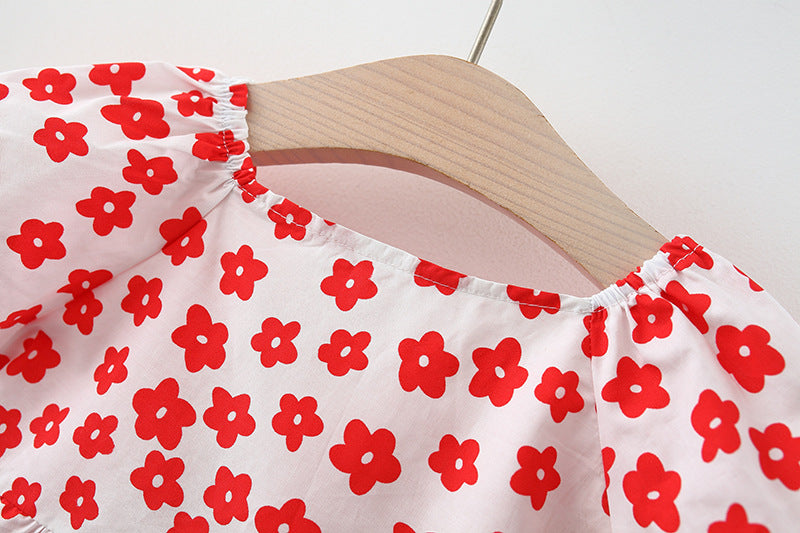 [340143] - Dress Lucu Fashion Anak - Motif Flowering Ribbon