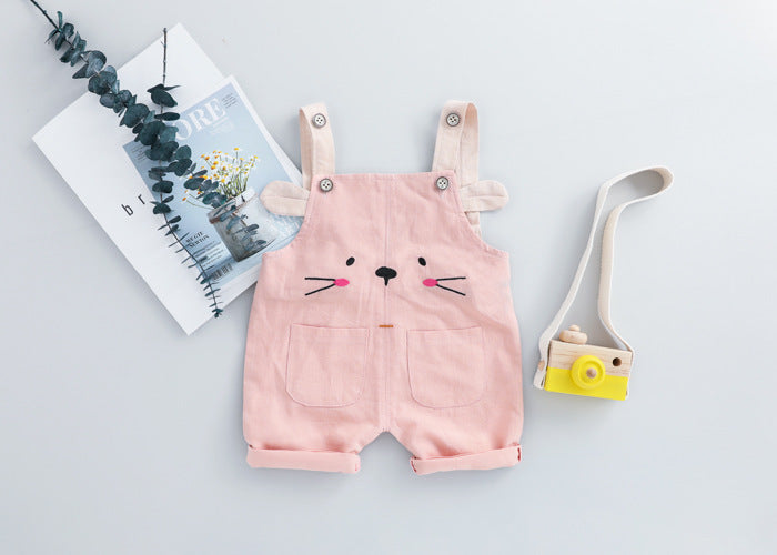 [368426] - Setelan Overall Fashion Anak - Motif Animal Face