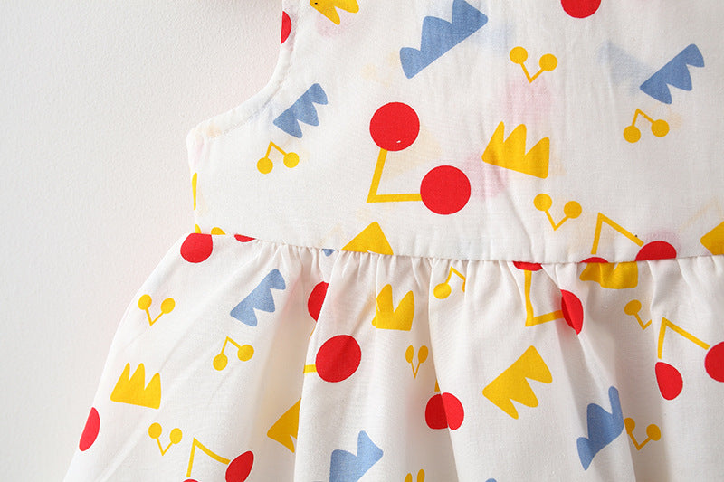 [340241] - Dress 3D Pantai Lengan Kutung Anak Perempuan - Motif Little Wing