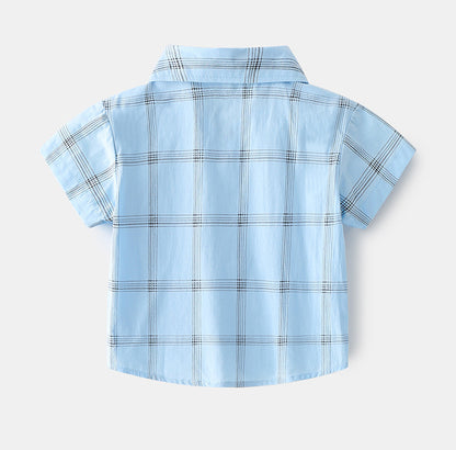 [513154] - Atasan Kemeja Fashion Anak - Motif Tartan Plaid