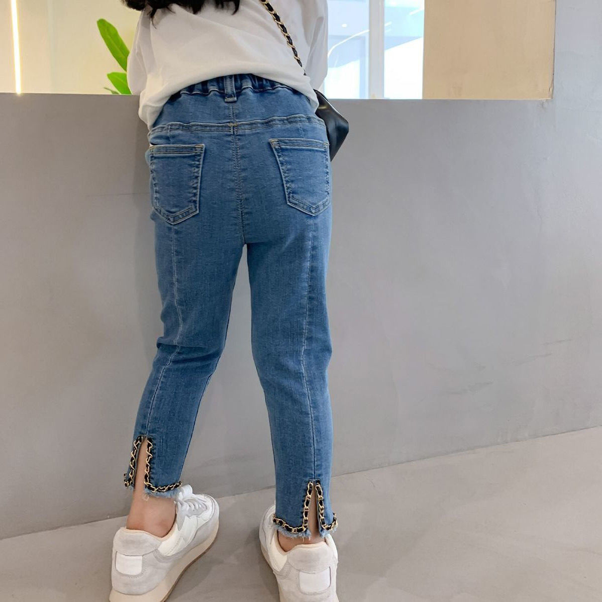 [507720] - Celana Panjang Jeans Rawis Anak Perempuan - Motif Middle Split