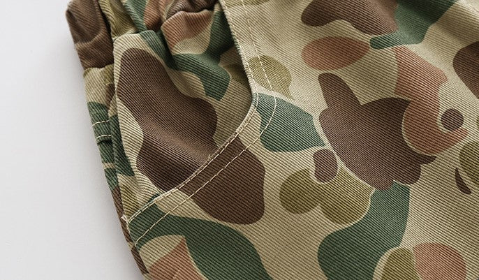 [513333] - Bawahan Pendek / Celana Style Santai Anak - Motif Abstract Army