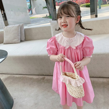 [507467] - Dress Fashion Anak Perempuan - Motif Lace Collar