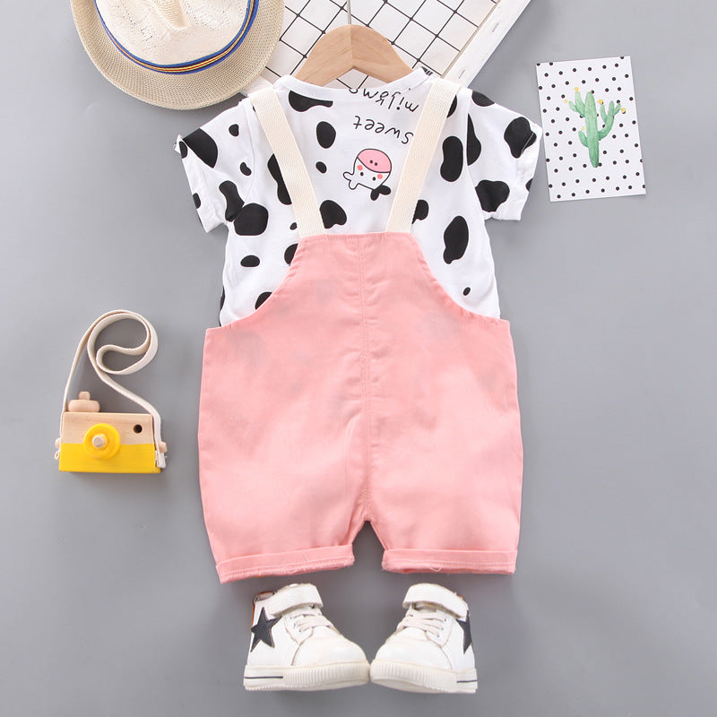[368407] - Setelan Overall Fashion Anak - Motif Beef Striped