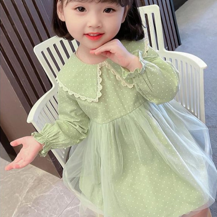 [507527] - Dress Fashion Anak Perempuan - Motif Plain Color
