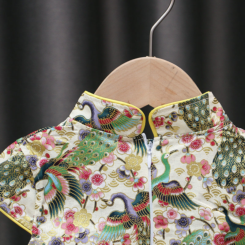 [368527] - Dress Kutung Fashion Anak - Motif Abstract Peacock