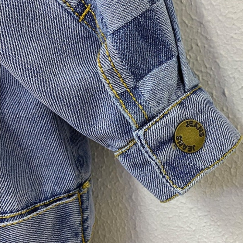 [119315] - Atasan Jaket Jeans Anak - Motif Power's Sports