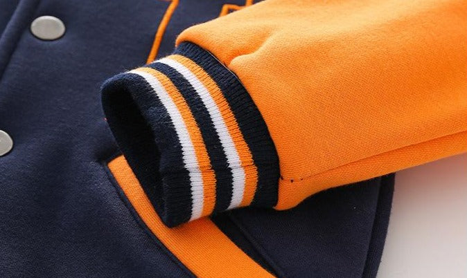 [513419] - Atasan Jaket Baseball Anak - Motif L Letter