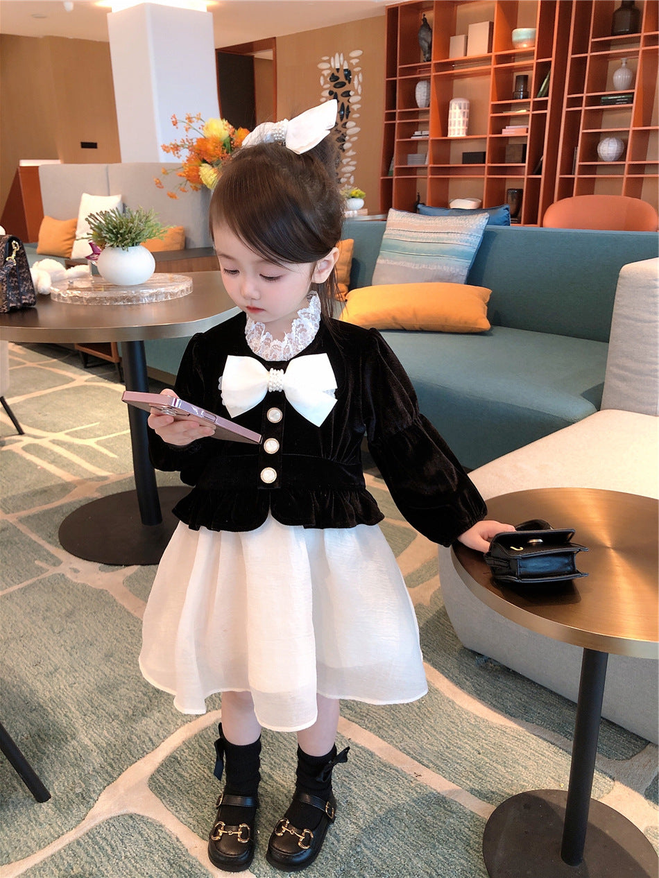 [507680] - Dress Pesta Lengan Panjang Anak Perempuan - Motif Luxurious Blouses