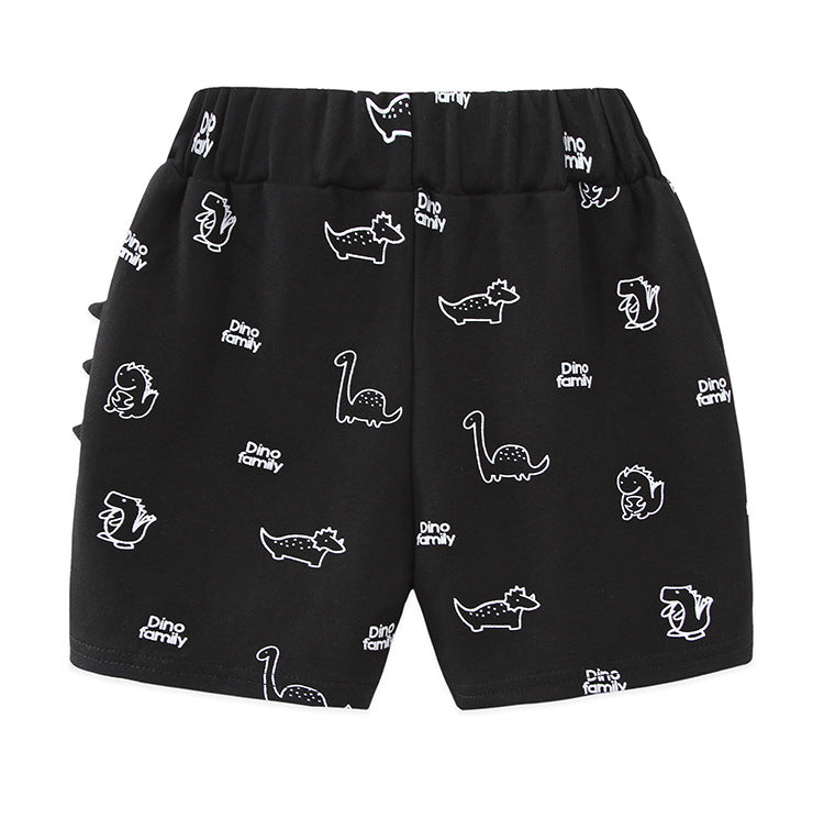 [119243] - Celana Pendek Anak - Motif Dino Family 3D