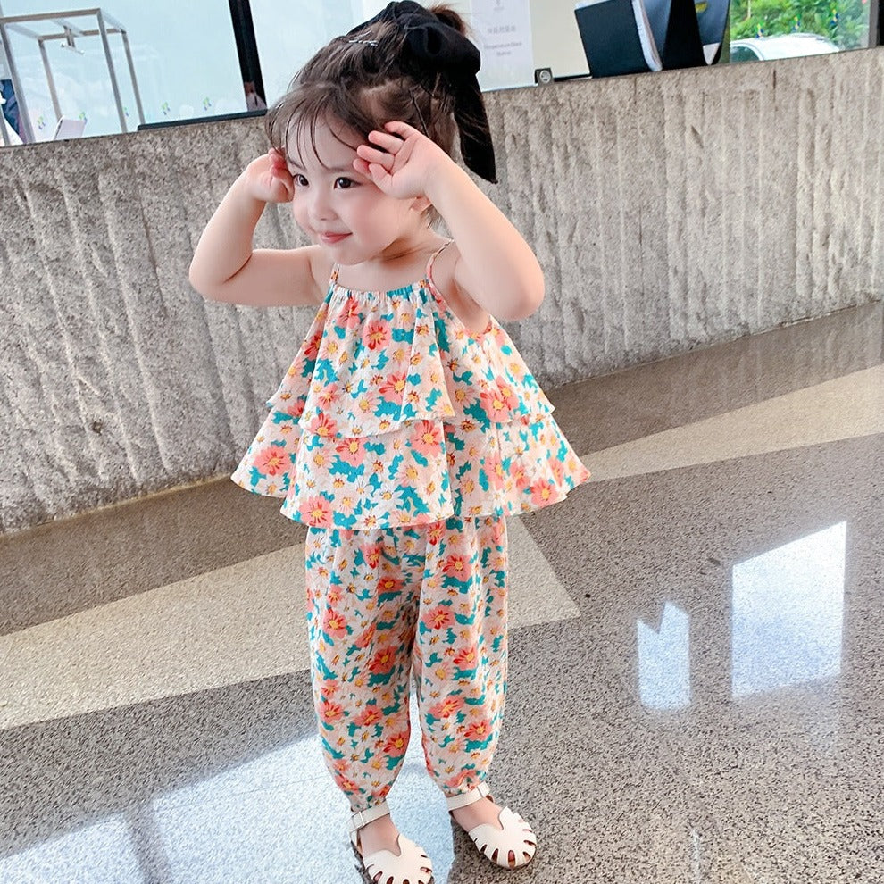 [363463] - Setelan Anak Fashion Trendy - Motif Colorful Flora