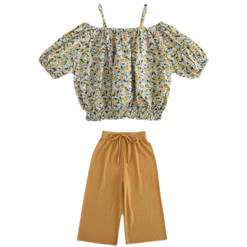 [363489] - Setelan Anak Fashion - Motif Flower Field