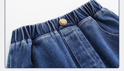 [513309] - Bawahan Pendek / Celana Jeans Anak Import - Motif Faded Rips