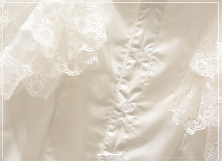 [363605] - Setelan Blouse Celana Panjang Jeans Cutbray Anak Perempuan - Motif Shoulder Lace