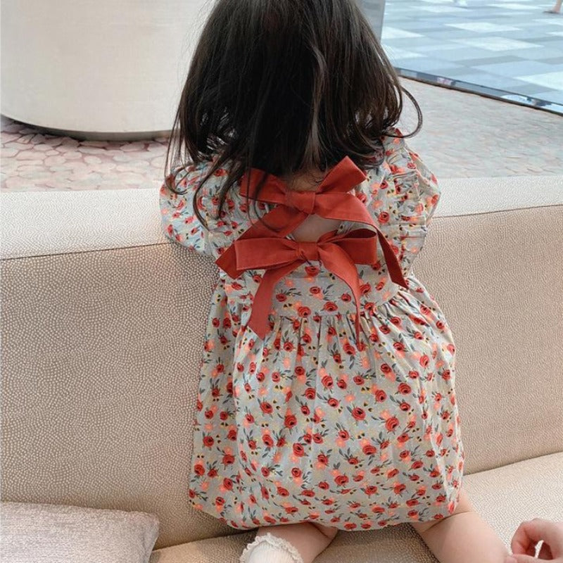 [507531] - Dress Fashion Anak Perempuan - Motif Ribbon Back