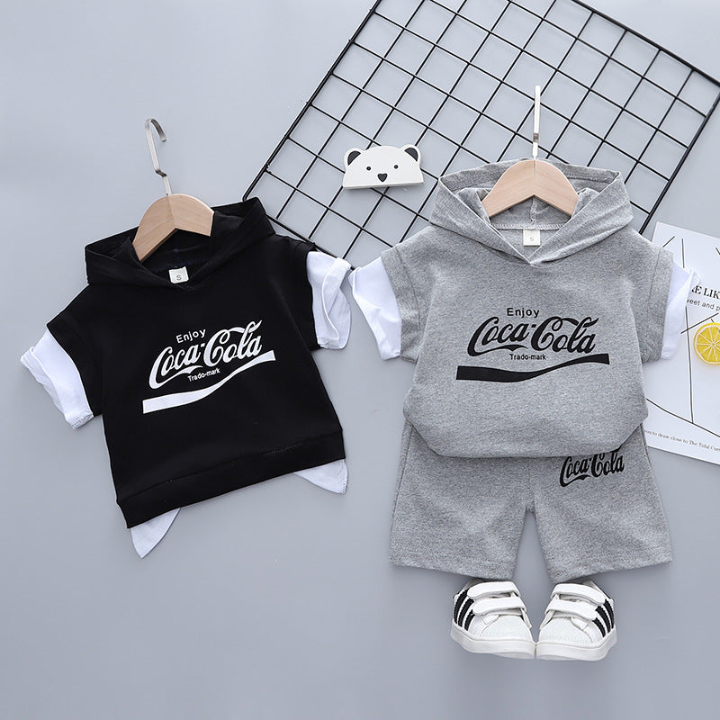 [368374] - Setelan Hoodie Fashion Anak - Motif Coca Cola