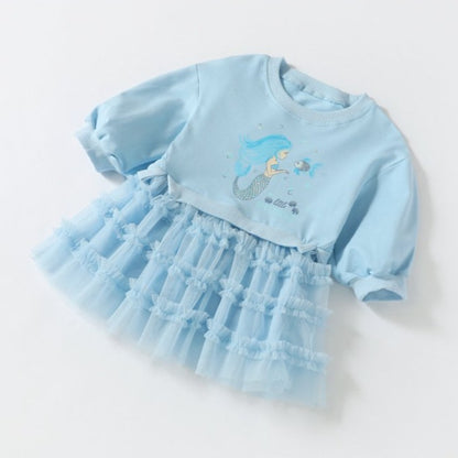 [363427] - Dress Model Sweater Fashion Anak Perempuan - Motif Plain Color