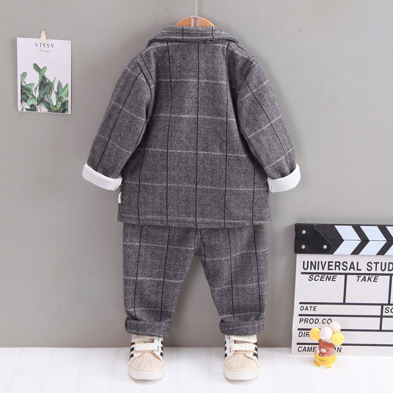 [345273] - Setelan Formal Anak 3 In 1 - Motif King Logo