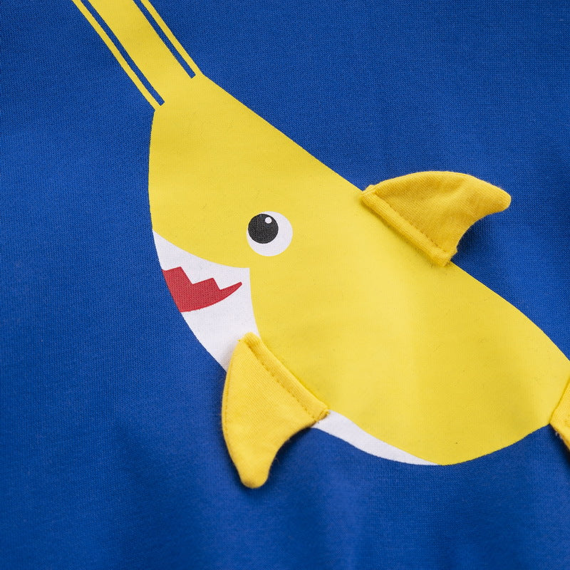 [368532] - Atasan Sweater Fashion Anak - Motif 3D Shark