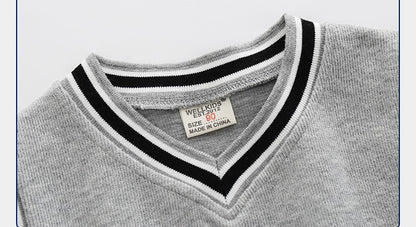 [513185] - Atasan Sweater Kutung Anak Import - Motif Newyork