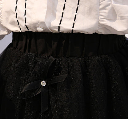 [363411] - Setelan Blouse Fashion Anak Perempuan Import - Motif Four Ribbons