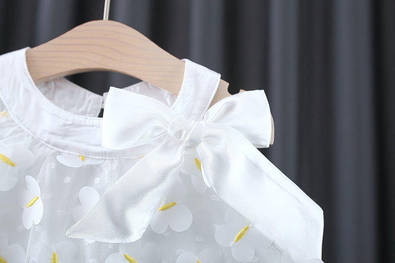 [340257] - Dress Kupu Lengan Kutung Anak Perempuan - Motif Dew Butterfly