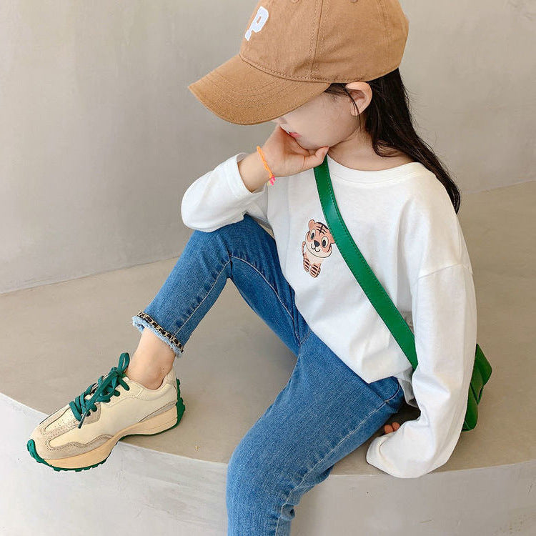 [507720] - Celana Panjang Jeans Rawis Anak Perempuan - Motif Middle Split