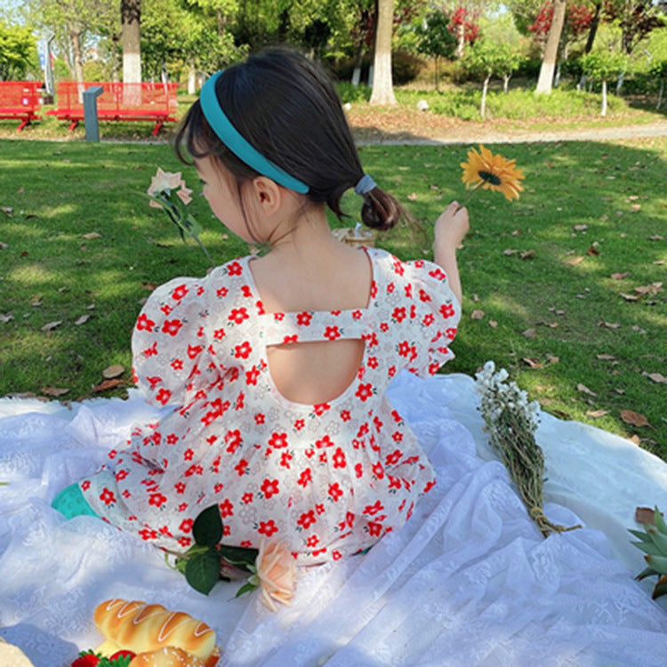 [507615] - Dress Anak Perempuan Fashion - Motif Cute Flowers