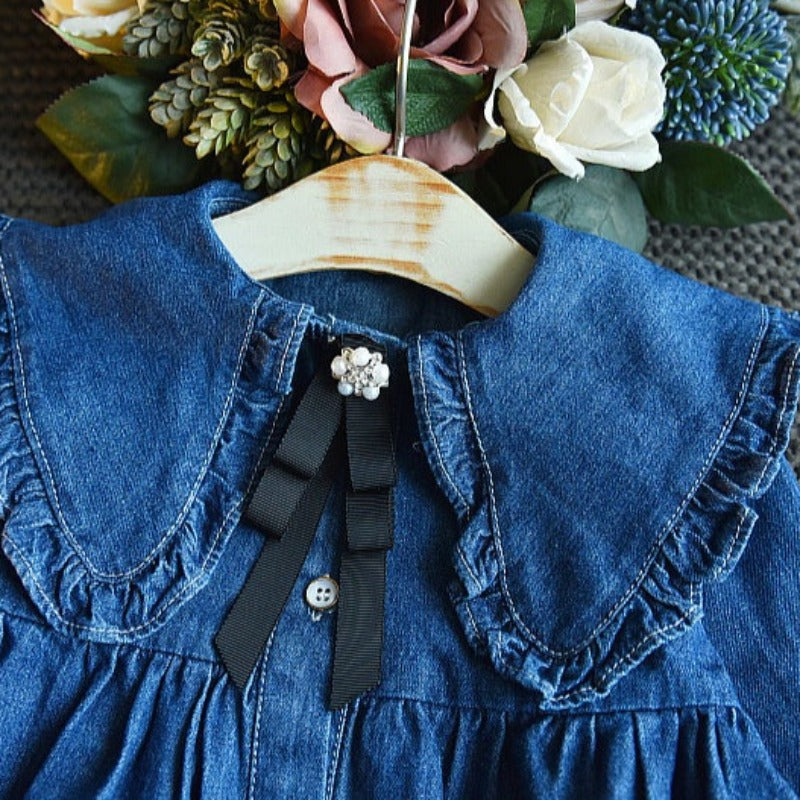 [363409] - Dress Fashion Anak Perempuan - Motif Plain Jeans