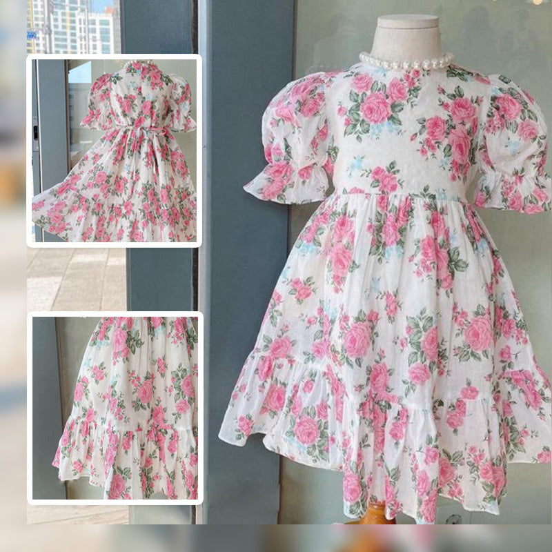 [507475] - Dress Fashion Anak Perempuan - Motif Red Rose