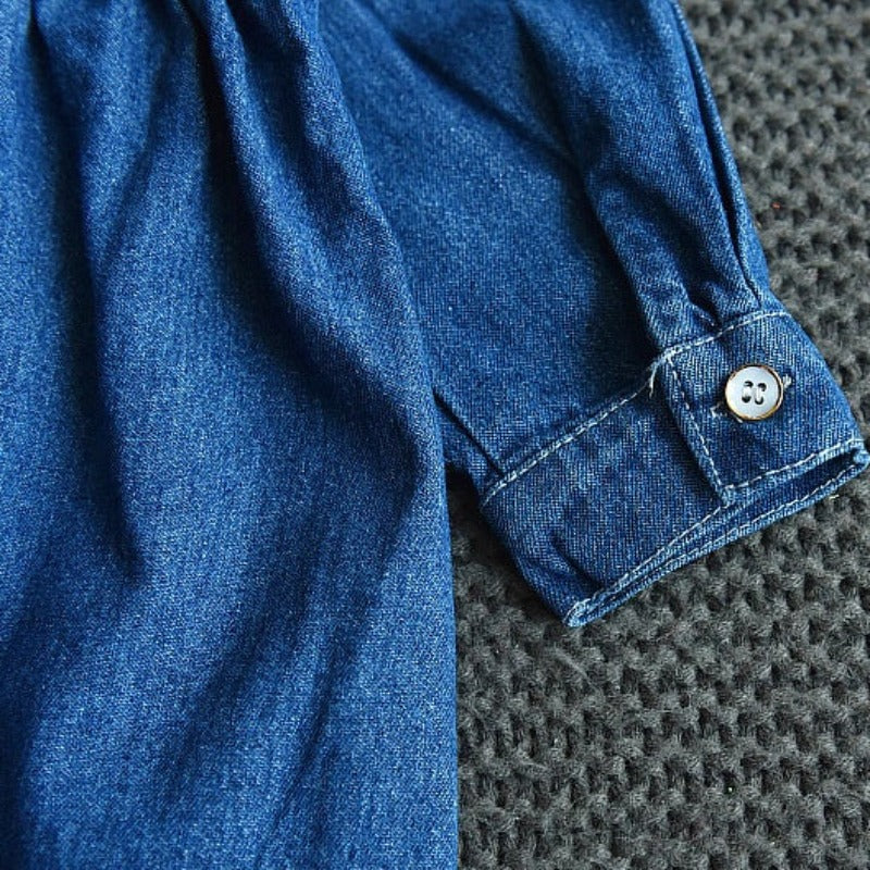 [363409] - Dress Fashion Anak Perempuan - Motif Plain Jeans