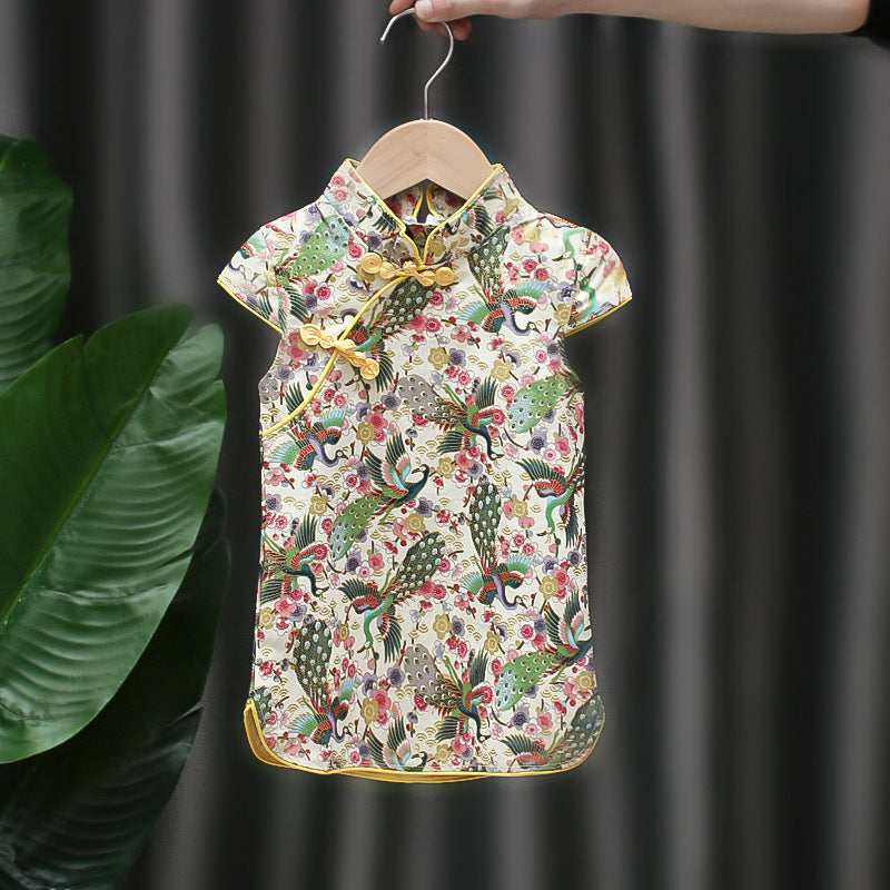 [368527] - Dress Kutung Fashion Anak - Motif Abstract Peacock