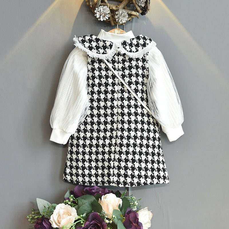 [363399] - Dress Fashion Anak Perempuan - Motif Rubber Sleeve