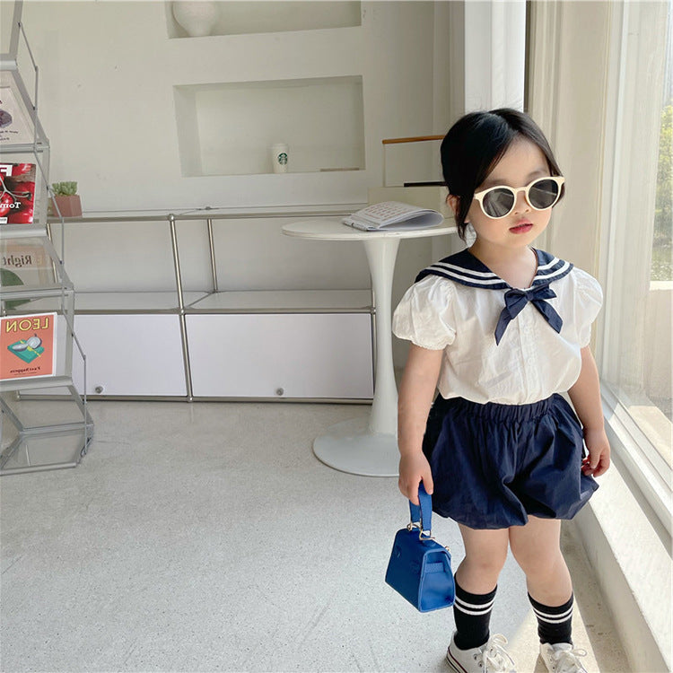 [507648] - Setelan Blouse School Gaya Jepang Anak Perempuan - Motif School Uniform