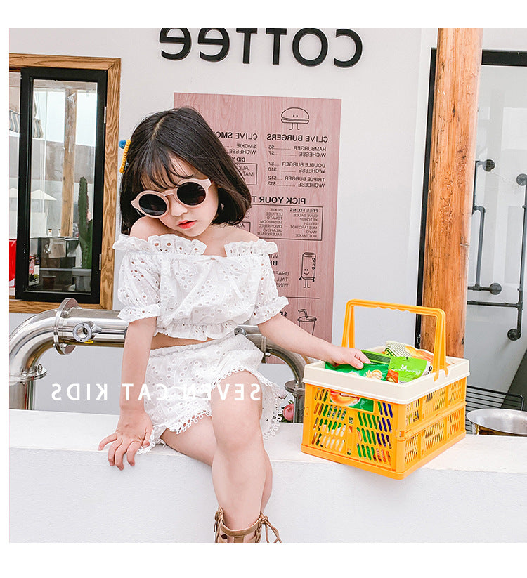 [507254] - Setelan Trendy Anak Perempuan - Motif Smooth Hole