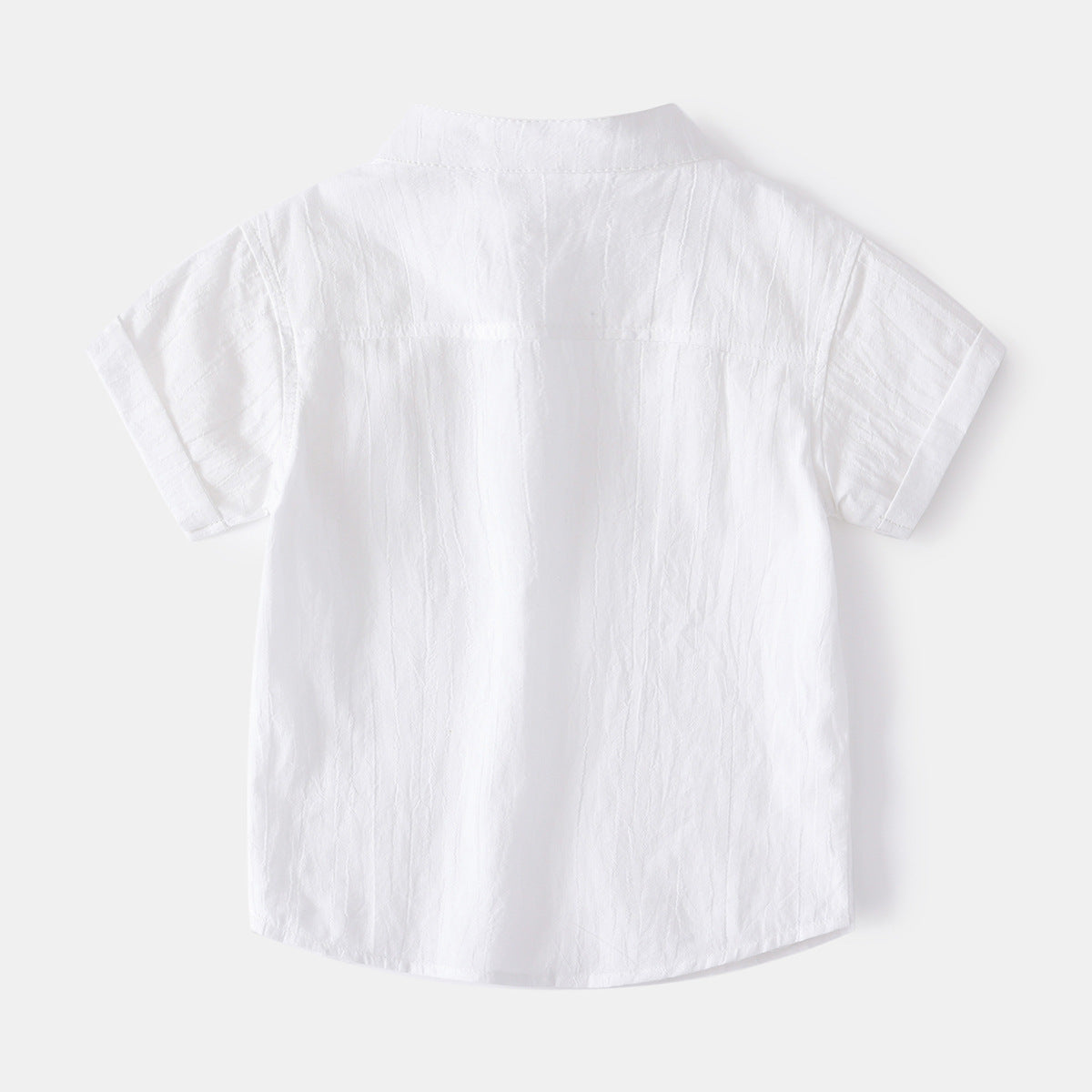 [513554] - Atasan Kemeja Koko Polos Lengan Pendek Anak Cowok - Motif Neat Plain