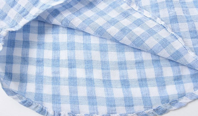 [513109] - Atasan Kemeja Koko Fashion Anak Cowok - Motif Gingham