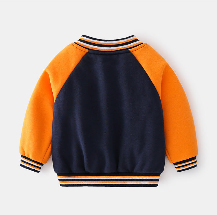 [513419] - Atasan Jaket Baseball Anak - Motif L Letter