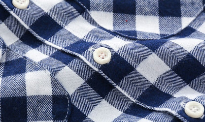 [513450] - Baju Atasan Kemeja Hoodie Anak - Motif Medium Gingham