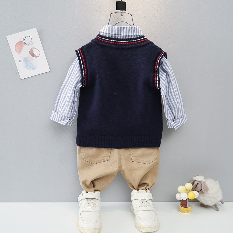 [368478] - Setelan Sweater 3 In 1 Anak Fashionable - Motif Abstract Pattern