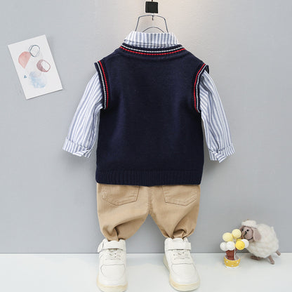 [368478] - Setelan Sweater 3 In 1 Anak Fashionable - Motif Abstract Pattern