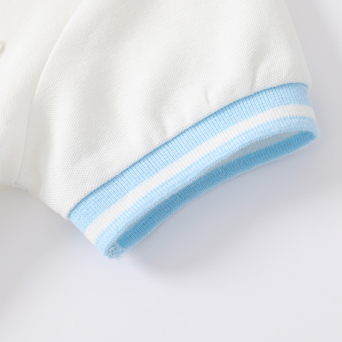 [513546] - Atasan Kaos Kerah Polo Lengan Pendek Anak Laki-laki - Motif Plain Lines