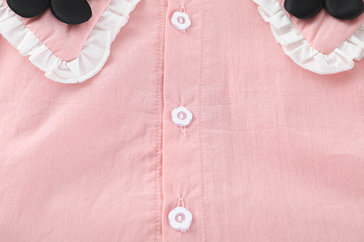 [340212] - Setelan Blouse Bunga Celana Cutbray Anak Perempuan - Motif Flower Lace
